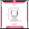 Conjunto 6 Canecas Café Chá Líbano Vidro Class Home 145ml - 2