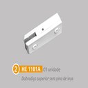 Ver imagem 4 de Kit polímero para instalação de portas pivotante de bater - kit 1 branco