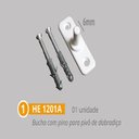 Ver imagem 3 de Kit polímero para instalação de portas pivotante de bater - kit 1 branco