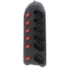 Filtro de Linha 6 Tomadas com Interruptor Individual - 1