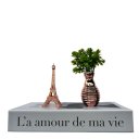 Ver imagem 1 de Decoração sala livro fake + vaso rose gold + mini torre