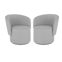 Ver imagem 1 de Kit 02 Poltronas Orgânicas de Luxo Blouclê - Balaqui Decor Cor:boucle Cinza