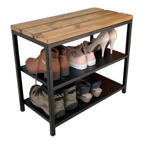 Sapateira Banco Strassis Design Sd-5003-60 Cor Preta