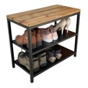 Ver imagem 1 de Sapateira Banco Strassis Design Sd-5003-60 Cor Preta