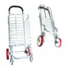 Carrinho de Mao Dobravel De Aluminio 4 Rodas Compras Carga Feira Ate 50 Kg - 1