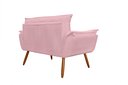Ver imagem 3 de Namoradeira Decorativa para Sala de Estar Opala Suede Rosê - Montanaris Decor