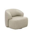 Ver imagem 6 de Poltrona Decorativa Giratória em Couro Livintus Leather