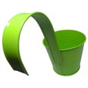 Ver imagem 4 de Kit com 4 Cachepot para Jardim Suspenso Vertical de Metal Vaso Planta Flor Verde (Cachepo-1)