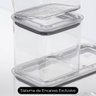 Kit de Potes Herméticos Organizadores Empilháveis Modo 6 Peças - Coza - 4