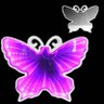 Luminária Espelho 3D Infinito LED Borboleta Profundidade Luz Quarto (Qz3802) - Rosa - 1