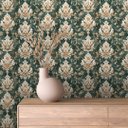 Ver imagem 2 de Papel de Parede Adesivo Efeito Arabesque Decoração Premium
