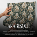 Ver imagem 3 de Papel de Parede Adesivo Efeito Arabesque Decoração Premium
