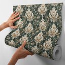 Ver imagem 1 de Papel de Parede Adesivo Efeito Arabesque Decoração Premium