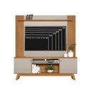 Ver imagem 2 de Estante Rack Com Painel TV 55 Polegadas Nature Off White Azaleia Blend Shop JM