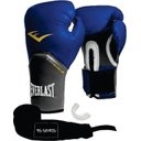 Ver imagem 1 de Kit Luva Everlast Pro Style Elite Azul 14oz Bandagem/Bucal