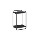Ver imagem 2 de Mesa Lateral 65x33cm Orgânico Pé Metal Luna