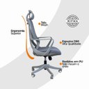 Ver imagem 6 de Cadeira de Escritório Presidente Ergonômica Oficial Corporativa Milão - 1 - Milão com Apoio