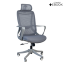 Ver imagem 2 de Cadeira de Escritório Presidente Ergonômica Oficial Corporativa Milão - 1 - Milão com Apoio
