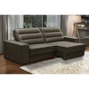 Ver imagem 2 de Sofá Retrátil e Reclinável 2 Lugares 170cm Bogotá Tecido Veludo Marrom iSofa