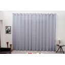 Ver imagem 1 de Cortina Varão Tecido Jacquard Pérola 3,00x2,30 Semi Blackout