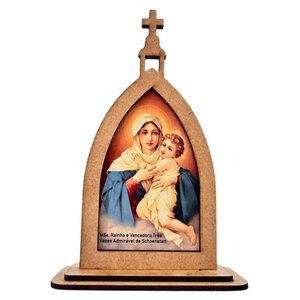 Kit 3 Capelas Maria Schoenstatt Mãe de Jesus Decoração Mdf