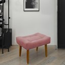 Ver imagem 7 de Puff Banqueta Decorativo Pés Madeira