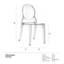 Ver imagem 5 de Cadeira Acrílica Elizabeth - Ghost - Incolor - Transparente