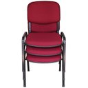 Ver imagem 2 de Kit com 3 Cadeiras para Auditórios Linha Hotel Auditório Vermelho