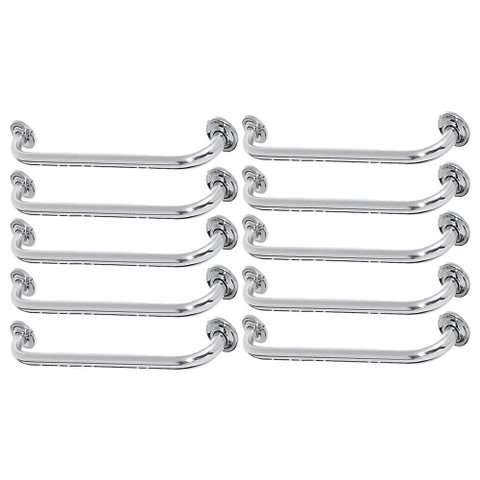 Alça Barra Apoio 60cm Suporte Resistente Kit 10 Uni Acessibilidade Criança Idoso Deficiente Anti Que
