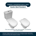 Ver imagem 4 de Assento Sanitario Poliester Ezedra Branco para vaso Ideal Standard