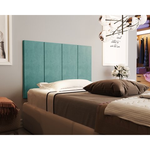 Painel Cabeceira Cama Solteiro 0,90 Million Azul - Comprar Moveis em Casa