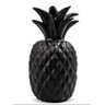 ABACAXI EM POLI RESINA PRETO MATE 18,5 cm - SANTA CECÍLIA  - 1
