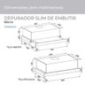 Depurador de Ar Slim de Embutir 60 Cm Inox Suggar 110v De61ix - 8