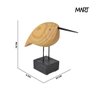 Escultura Pássaro em Poliresina com Olhos Mart 15x23x5cm - 4