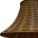 Ver imagem 2 de Lustre Pendente de Junco - Modelo Chapéu Chines - Cor Areia