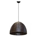 Ver imagem 1 de Lustre Pendente de Junco - Modelo Meia Bola - Modelo Tabaco