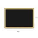 Ver imagem 5 de Lousa Quadro Negro Grande 40x60cm Escolar Liso Madeira Mural Recados Cardapio de Parede MDF Estudo a