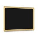 Ver imagem 3 de Lousa Quadro Negro Grande 40x60cm Escolar Liso Madeira Mural Recados Cardapio de Parede MDF Estudo a
