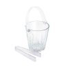 Balde para Gelo de Cristal com Alça e Pinça de Plástico 800ml - Lyor - 3