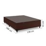 Cama Box com Baú Casal Marrom + Colchão Casal Luckspuma Colchões Molas Ensacadas Maxi Life 138x188x2 - 8