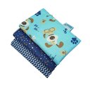 Ver imagem 5 de Toalha de Boca 3 Pçs Azul 25 X 25 Cm - Lilifish Baby & Kids
