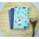 Ver imagem 3 de Toalha de Boca 3 Pçs Azul 25 X 25 Cm - Lilifish Baby & Kids