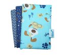 Ver imagem 1 de Toalha de Boca 3 Pçs Azul 25 X 25 Cm - Lilifish Baby & Kids