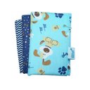 Ver imagem 1 de Toalha de Boca 3 Pçs Azul 25 X 25 Cm - Lilifish Baby & Kids
