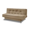 Ver imagem 5 de Sofá Cama 1,80m Flórida Suede Bege Mirra Decor