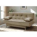 Ver imagem 1 de Sofá Cama 1,80m Flórida Suede Bege Mirra Decor