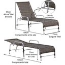 Ver imagem 3 de 3 Espreguiçadeiras e Mesa Decorativa Piscina Trama Original Argila