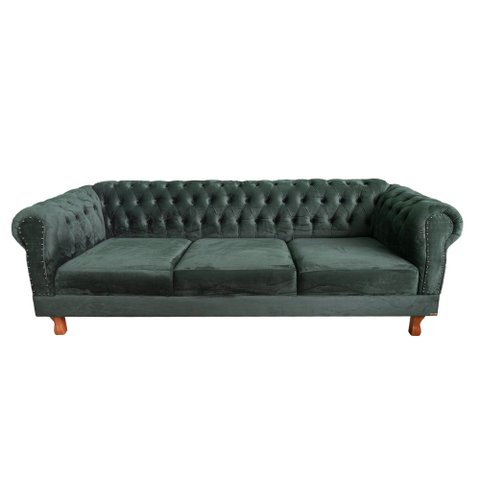 Sofá Chesterfield Capitone Duque VERDE MUSGO / DECORAÇÃO, barbearia sala tv