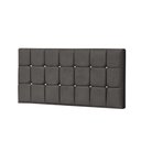 Ver imagem 1 de Painel Estofada Espanha 100cm Solteiro Strass Suede Cinza