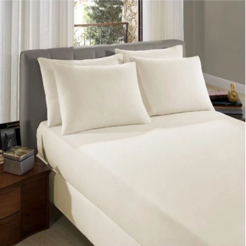 Lençol Avulso Casal de Malha Vivaldi Premium Sul Brasil:pérola